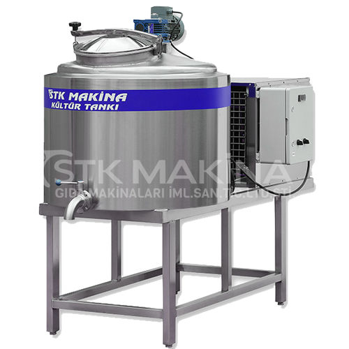 Milk tank - STK Makina - for production / vertical