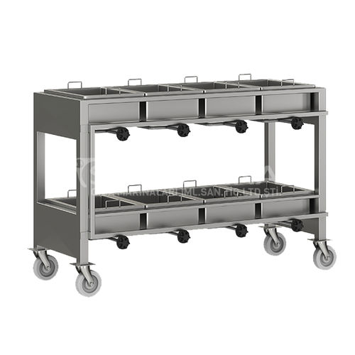 Transport trolley - STK Makina - 2 levels / for the food industry