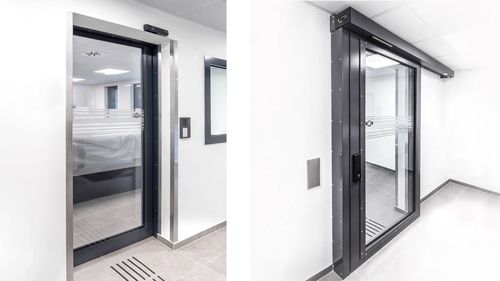 Sliding door - SL-GUARD FB4 / RC3 - Gilgen Door Systems AG - glazed / indoor / safety
