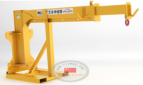 Forklift truck jib crane - Shenzhen Liwumei Industrial Equipment Co.,Ltd. - telescopic / lifting