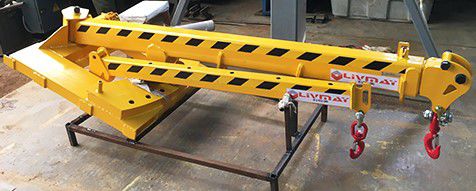 Forklift truck jib crane - Shenzhen Liwumei Industrial Equipment Co.,Ltd. - lifting / telescopic / rotating