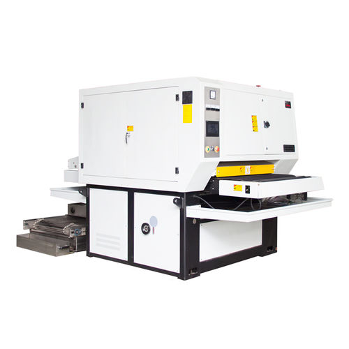 Brush deburring machine - SG1030-WJS+DB - HANGZHOU XIANGSHENG ABRASIVE MACHINE MANUFACTURING CO.,LTD - abrasive belt / sanding / edge rounding