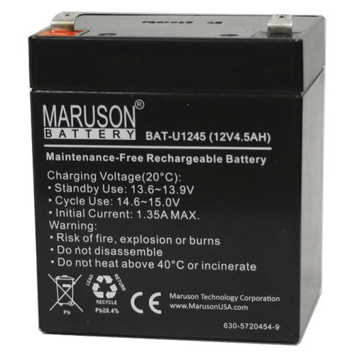 VRLA battery - BAT-U12 series - Maruson Technology - 12 V / automatic