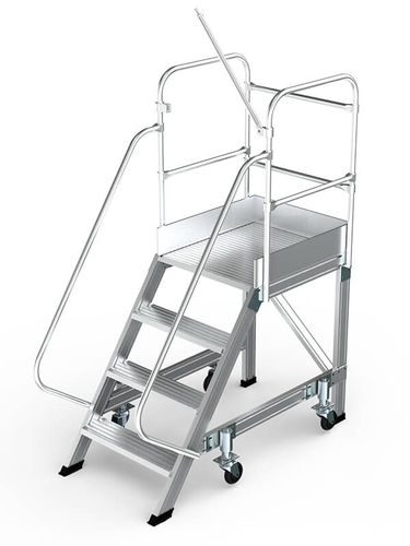 Aluminum ladder - SARAYLI LTD. STI. - single / mobile / platform