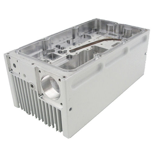 Aluminum heat sink - A1843 - Awind heat sink - power / CNC milled and tapped
