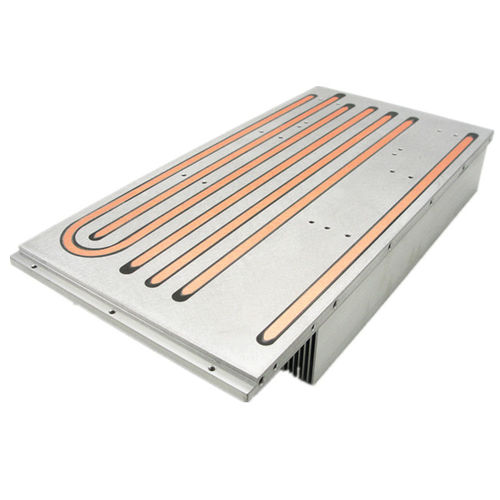 Aluminum heat sink - A1592 - Awind heat sink - CNC milled and tapped ...