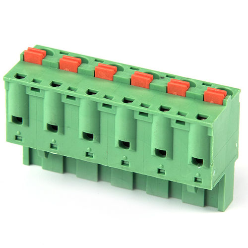 Plug-in terminal block - F73-H-3.5 - Dongguanshi Welink Electronic Technology Co.,Ltd - screwless / spring / lever-operated