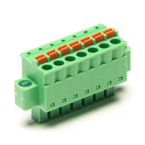 Plug-in terminal block - F73-I-3.5 - Dongguanshi Welink Electronic Technology Co.,Ltd - screwless / spring / lever-operated