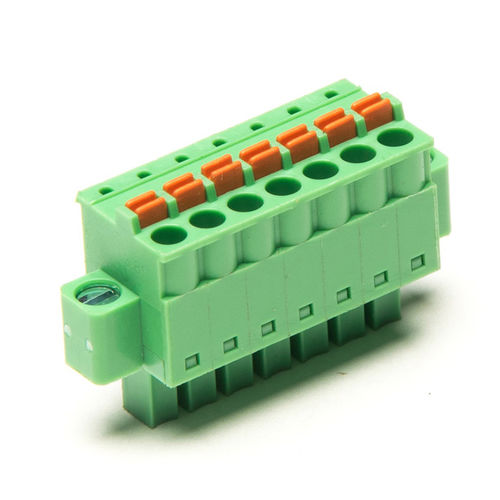 Plug-in terminal block - F73-I-3.81 - Dongguanshi Welink Electronic Technology Co.,Ltd - screwless / spring / lever-operated