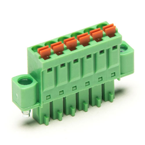 Plug-in terminal block - F73-K-3.81 - Dongguanshi Welink Electronic Technology Co.,Ltd - spring / lever-operated