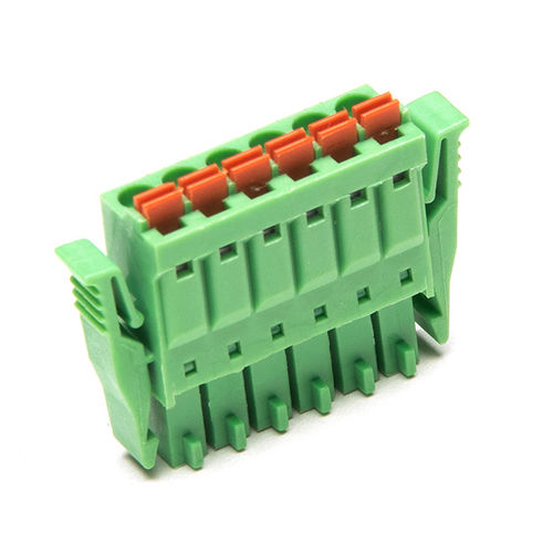 Plug-in terminal block - F73-L-3.81 - Dongguanshi Welink Electronic Technology Co.,Ltd - spring / lever-operated / plastic
