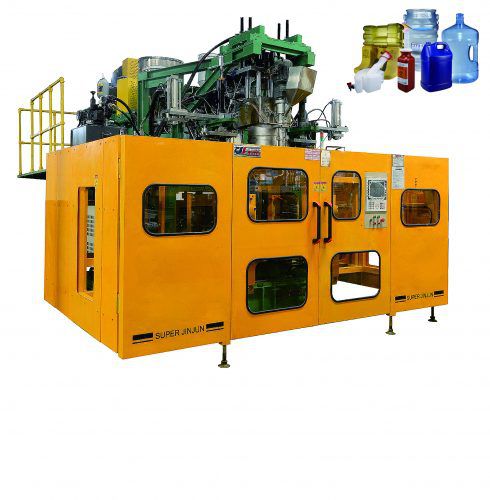 Co-extrusion blow molding machine - DKB-10LD - Dongguan JinJun Machinery Co., Ltd. - for bottles / for containers with handles / for drums