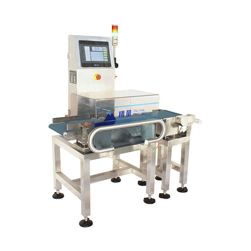 Cosmetic cream checkweigher - JLCW-1KG - Zhongshan Jingliang Weighing Instrument Co.,Ltd. - for production lines / with belt conveyor / with touchscreen controls