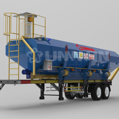 Horizontal silo - Umman Concrete Batching Plants - cement / stainless steel / for precast concrete