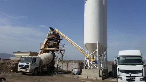 Compact concrete batching plant - UC100 - Umman Concrete Batching Plants - semi-mobile / continuous / special