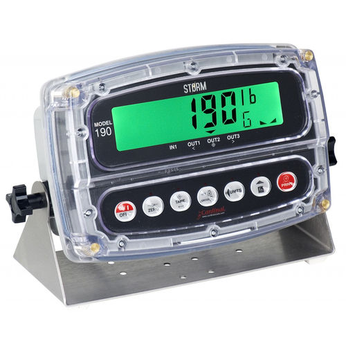 Waterproof weight indicator - Cardinal 190 - AWM Ltd - digital / LCD display / benchtop