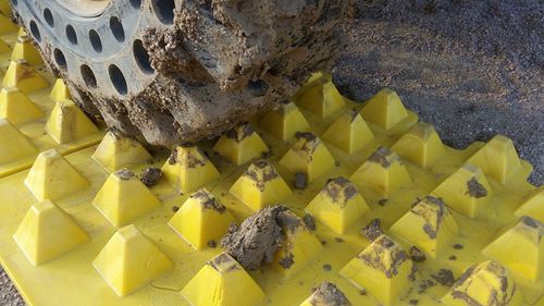 Clean mat - MudStopper - Ground-Guards Ltd - disinfectant / polyethylene / exterior