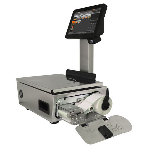 Electronic scale - Junior DC Label series - Balancas Marques Jose Pimenta Marques Lda. - commercial / dual-display / with touch screen