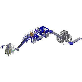 Bagging packaging line - Ehcolo A/S - for granulates