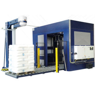 Low level infeed palletizer - PM 400 - Ehcolo A/S - gantry / bag / for boxes