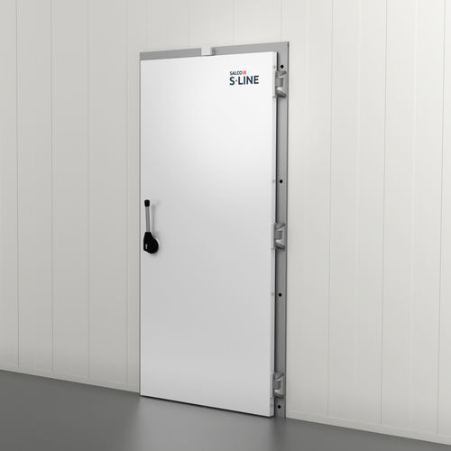 Hinged door - VD-1810 - Salco Industrial Doors - aluminium / rubber / indoor