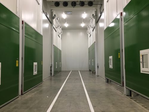 Vertical sliding door - KHG-1810 - Salco Industrial Doors - aluminium / anodized aluminum / rubber