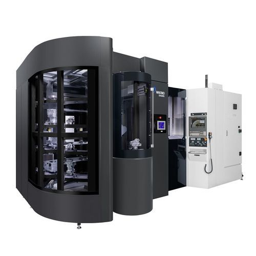 5-axis CNC machining center - DA300 Automation Package - MAKINO Milling Machine - vertical / with integrated pallet changer / high-speed