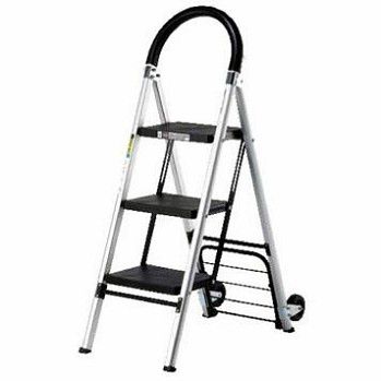Mobile step ladder - ADX-AS32LHT - Acodex Enterprise Co., Ltd. - aluminum