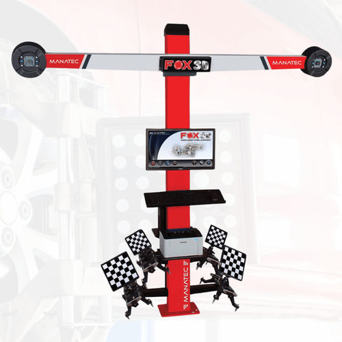 3D wheel aligner - FOX VHX - Manatec Electronics Pvt. Ltd. - for car / with manual camera