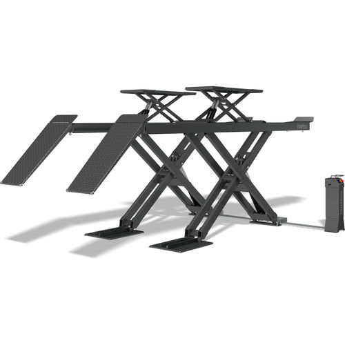 Scissors car lift - UNI 3500 NT PLUS - Otto Nussbaum GmbH & Co. KG - 3.5 ton / hydraulic / for car