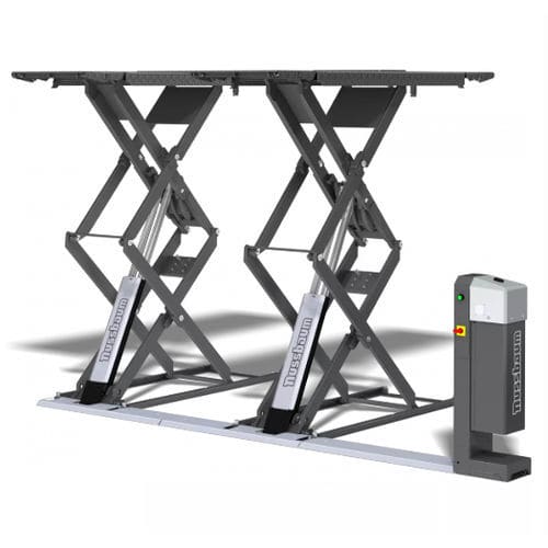 Scissors car lift - UNI 3500 NT - Otto Nussbaum GmbH & Co. KG - 3.5 ton / hydraulic / for car