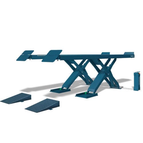 Scissors car lift - UNI 8000 - Otto Nussbaum GmbH & Co. KG - hydraulic / for car / 400 V