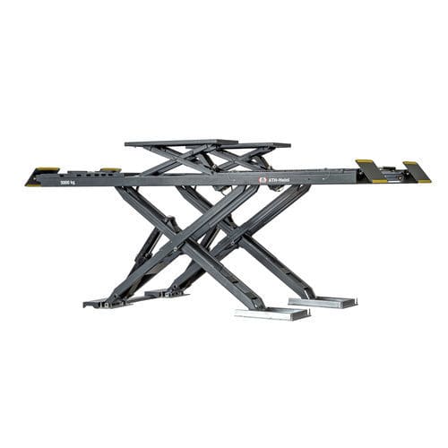 Scissors car lift - ATH-Cross Lift 40 UGA - ATH-Heinl GmbH & Co. KG - 4 ton / electro-hydraulic / for car