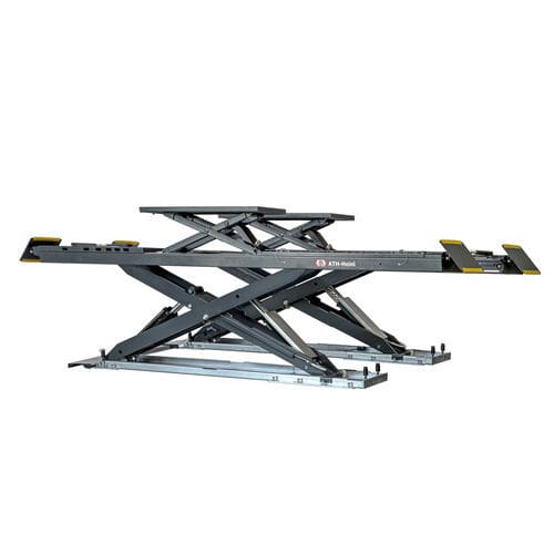 Scissors car lift - ATH-Cross Lift 35 UGA - ATH-Heinl GmbH & Co. KG - 3.5 ton / electro-hydraulic / for car