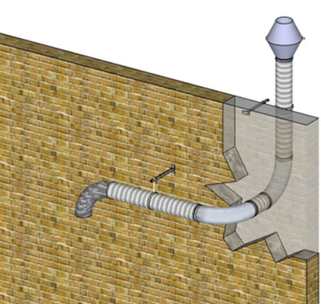 Spiral air duct - ZGS - RO & Co S.p.A. WORKY - galvanised steel / fume extraction / extraction