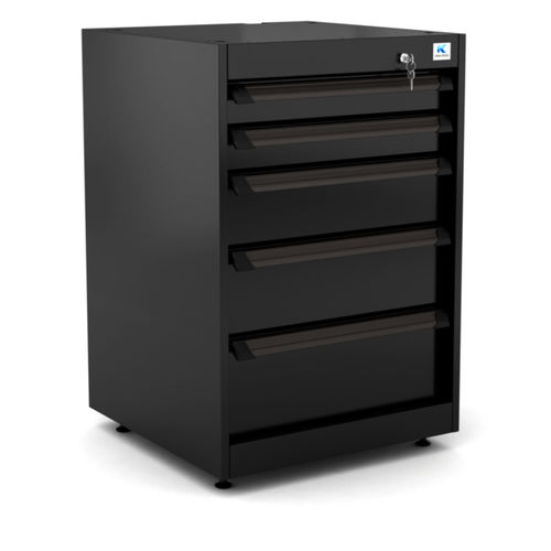 Storage cabinet - WB-DC65.1 - RO & Co. S.p.A. Keen Space - floor-mounted / 5-drawer / aluminum