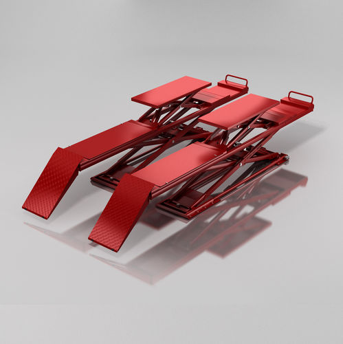 Scissors car lift - ZF-40-CZ - Battle-Axe Auto Electronic Equipment Co., Ltd. - hydraulic / for car / 220 V