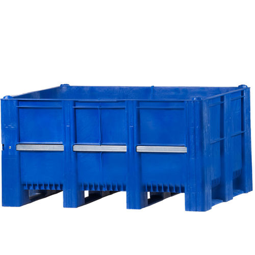 Plastic pallet box - SW-1450 - DOLAV - for the food industry / stacking / perforated plate