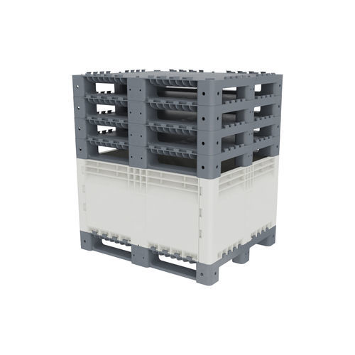 Plastic pallet box - KitBin - DOLAV - transport / foldable / stackable