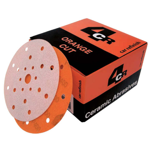 Ceramic abrasive disc - 3345 series - 4CR - KWK Holding GmbH & CO KG - polyester / for finishing