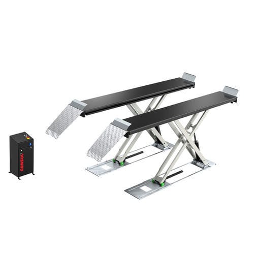 Scissors car lift - 0.35 S BA - Consul Werkstattausrüstung GmbH - 3.5 ton / electro-hydraulic / for car
