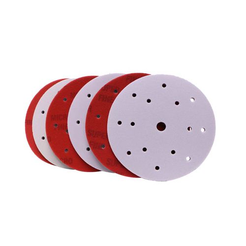 Sanding abrasive disc - D series - AG Abrasive & Foam, S.L. - for auto body / perforated