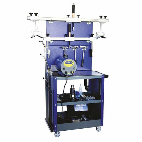 Trolley-mounted body repair system - Alu Flatliner - BETAG Innovation - with glue gun / with welder