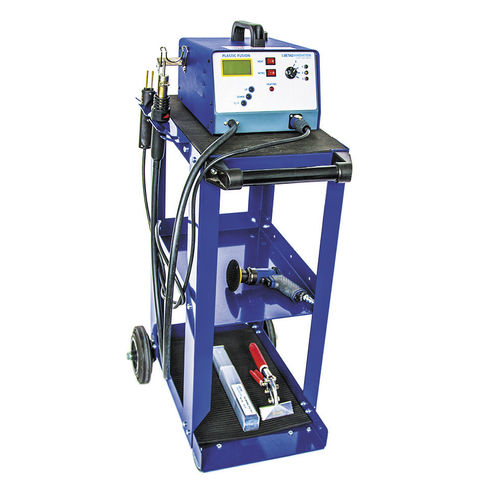 Trolley-mounted body repair system - 10404 - BETAG Innovation - with welder
