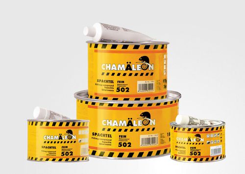 Polyester putty - 502 series - Chamäleon GmbH - two-component / for auto body / car