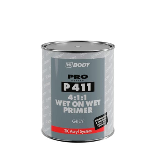 Acrylic primer - P411  - HB BODY S.A. - for plastic / automotive / one coat