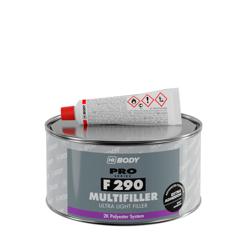 Polyester sealant - F290 - HB BODY S.A. - for metalworking / for automobiles / high-adhesion