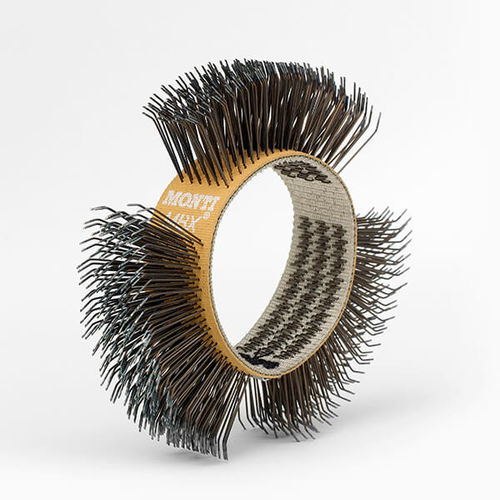Belt brush - MBX® Medium Ochre - Monti-Werkzeuge GmbH, Part of Monti Group - surface treatment / steel / for tools