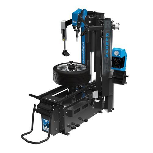 Car tyre changer - megamount Renova - Hofmann Megaplan GmbH - leverless / vertical / electric