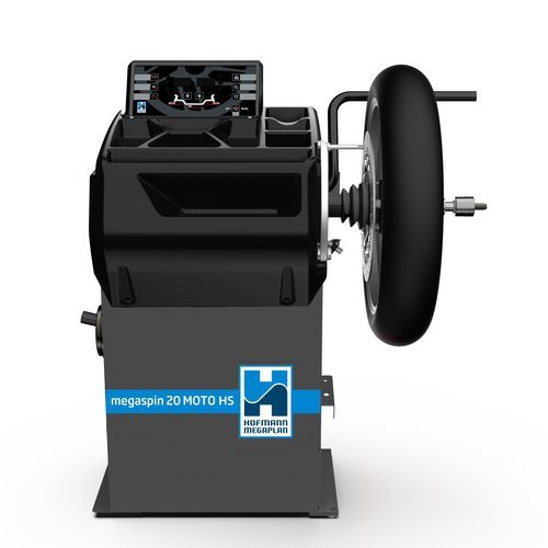 Motorcycle wheel balancer - megaspin 20 MOTO HS - Hofmann Megaplan GmbH - automatic
